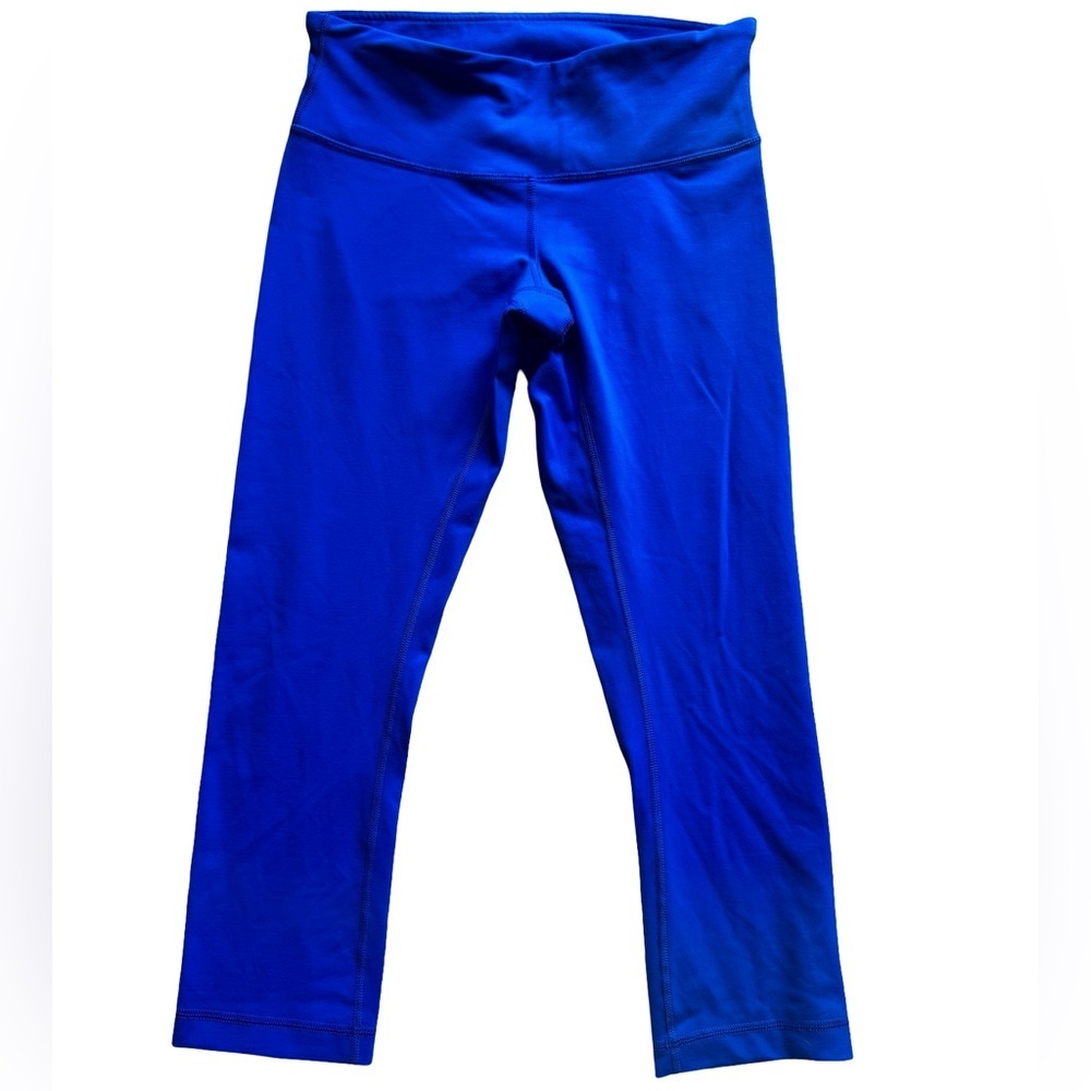 Lululemon Wunder Under Crop III (21”) – Cerulean Blue, Size 6